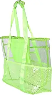 [KOMBIUDA] Foldable Tote with Multiple Pockets Lightweight Sandproof Handbag for Swimming and