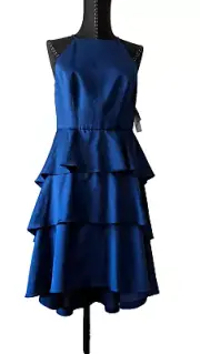 Aidan Mattox Sleeveless Halter - Tiered Skirt Cocktail Dress-Size 4 NWT