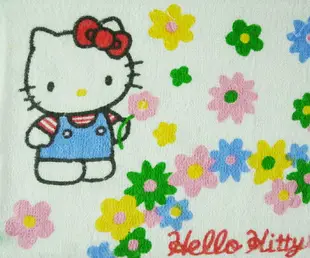 【震撼精品百貨】Hello Kitty 凱蒂貓 方巾-花花走拿站 震撼日式精品百貨