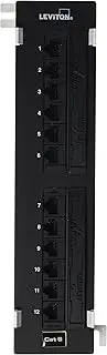 Leviton 69586-U89 Extreme Cat 6+ 110-Style Patch Block, 12-Port