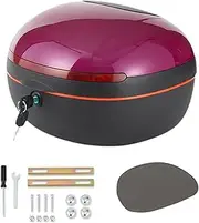 Motorcycle Top Case Motorcycle Trunk Waterproof Storage Carrier(Purple)