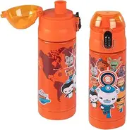 Octonauts Above & Beyond Stainless Steel 13 oz Reusable Water Bottle for Kids, Orange- Double Wall Insulated, Spill Proof Lid w/Built-in Straw-Keep Liquids Hot or Cold For Hours-Fits Most Lunch Bags