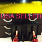 YELLOW 9005 Led Bulbs Fit 20 21 2022 2023 KIA Soul PROJECTOR Headlight Model HB3