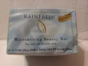 2 Rainfresh Moisturizing Beauty Bar 4.75 oz Each Compare to Dove