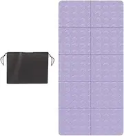 QSTDGVPW Foldable Yoga Mat with Carrying Bag Exercise Pilates Mat Nonslip for Floor Exercises Training