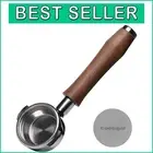 58mm Bottomless E61 Portafilter with Walnut Handle - Perfect Espresso Accessory