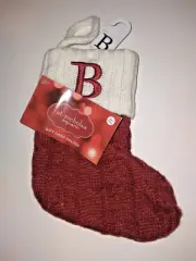 St. Nicholas Square Christmas Monogram Stocking 8” Mini NEW Letter B