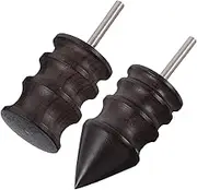 HAPINARY Wooden Leather Burnisher 2pcs Polishing Burnishing Tool for Artwork Projects