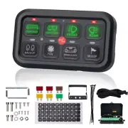 YCHOW-TECH 8 Gang Switch Panel - Universal 12V Circuit Control Relay System w...