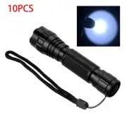10PCS 10W Powerful 6500K LED 1200LUMEN Single Mode Flashlight CR123A Torch Lamp