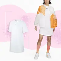 在飛比找PChome24h購物優惠-Nike 連身裙 NSW Essential 白 女款 純棉