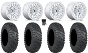 Fuel Rincon Beadlock 15" Wheels Mh 30" Terra Claw Tires Yamaha Viking Wolverine