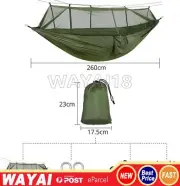 Double Person Travel Outdoor Hammock Camping Swing Hanging Bed & Mosquito Net