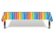 Rainbow Table Cover Party Supplies Candy Lollipop Colour Tablecloth Baby Shower Kids Birthday Party Decoration