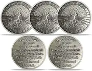 Growing in Christ Challenge Coin Christian Bible Verse Gift (5 Pcs)