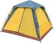 Camping Tents 3-4 Person [Instant Tent] Waterproof [Pop Up Tent] [Quick Set Up] Family Beach Thicken Dome Tent Protection with Carry Bag