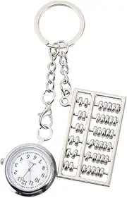 [MOBUTOFU] Pocket Watch Chain Pendant Key Carabiner Clip Display Stands Electronic Watch Demagnetizer Antique Plate Stands for Display Retro Decor Hanging Watch Glass Mirror