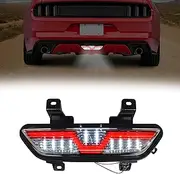 KAKABAS Rear Bumper Light Suitable for Ford Mustang, LED Central Parking Light, Red Brake Light, Reversing Pilot Light, Ford Mustang 2015 2016 2017 Accessories Pilot Rear Bumper Reversing Light (1PCS)