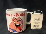 Old Stock Applause Men Are Animals Born To Boink Pig Coffee Mug Vintage New