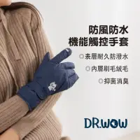 在飛比找momo購物網優惠-【DR. WOW】防風防水機能觸控手套(防風/防水/親子款/