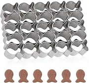 Goldfish Cookie Cutter - 3.86x2.56x0.79in Mini Stainless Steel Biscuit Cutter with 25 Grids, Perfect for Sea Animal Cookie Baking