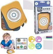 Template Ruler Spiral Curve Stencils - Safe Art Toy in Bright Colors | Spiral Designs Educational Tool Geometric Ruler for Children Boys Girls Birthday