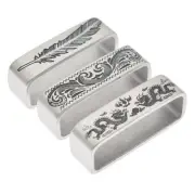 Retro Belt Buckle Metal Stainless Steel Strap Hook Loop Buckle Jeans Belt Craft