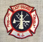 Obsolete-Vintage EAST ORANGE, NEW JERSEY Fire DEPARTMENT PATCH NJ- Not Worn