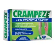 Crampeze Leg Cramps Muscle Spasms & Twitches Relief Magnesium 60 Hard Capsules