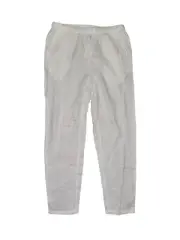 EILEEN FISHER Lofty Gauze Pant Elastic Waist w Pockets size XS, White New $168
