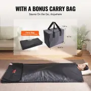 Portable Infrared Sauna Blanket with Jade Stone Heating, 1-6 Level Temp Control