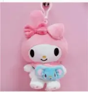 Sanrio Friends My Melody 6" Bag Clip to Backpack or Key Chain