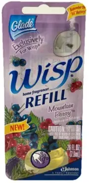 Glade Wisp Home Fragrance Refill Mountain Berry 0.26 fl oz Sealed