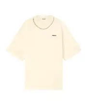 Ambush Ball-Chain Crewneck T-Shirt S,XS,L,M,XXL ivory white/red