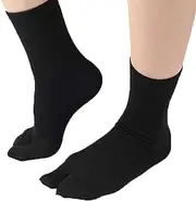 Flop Socks,Comfortable Elastic Two Toe Split Socks | Japanese Style Sandal Crew Socks with Toes Separated for Women Girls Running Homraa