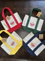 Trader Joe’s Canvas Mini Tote bags Set of All 4 Colors NWT Perfect Last Set Rare