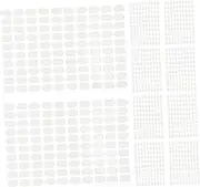 Minkissy Nail Adhesive Tabs 10 Sheets Oval Shape Double-sided Nail Adhesive Tape Strong Hold Glue