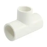 T Shape Reducer Tee White PVC-U Pipe Connect Coupler Fitting 25x20mm