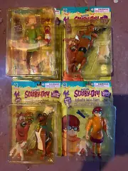 Set of 4 Cartoon Network Scooby-Doo,Shaggy,Velma Action Figure 1999 Equity Toys