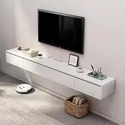 Wall Mounted TV Cabinet Wall Shelf Floating Shelf Multimedia Storage Shelf TV Stands TV Console Bedroom Living Room Wall Cabinet TV Bracket TV Board Book Shelf Utility Shelve Wall Unit Decor