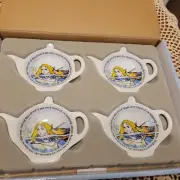 NEW Cardew Design Alice in Wonderland Collector Tea Bag Rests Set of 4
