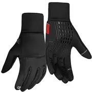 [Generic] Winter Cycling Gloves for Men - Touchscreen Thermal Cycling Gloves - Windproof Cuffs Design Running Driving Finger Mitten
