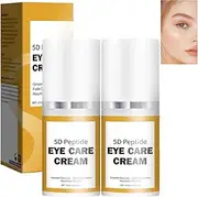 5D Peptide Anti-Wrinkle Eye Cream with Collagen, Instant Firm Eye Tightening Cream, Temporary Eye Tightener, Reduces Dark Circles, Puffiness, Moisturizing Lightening Fine Lines (2Pcs)
