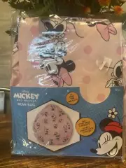 Disney Mickey & Friends Pink Minnie Mouse Bean Bag Cover. 100 Litre Zip