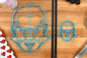 XL 12 Inch Dracula Cookie Cutter - Vampire Large Cookies
