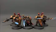 Warhammer 40K army Adeptus Custodes Custodian Guard Squad Painted Games Workshop