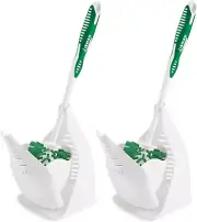 Libman Designer Bowl Brush and Caddy - 2 Pack - Toilet Brush and Holder Set, Non
