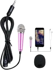Générique Portable Microphone for Voice Recording, Compact Microphone for Vlogging, Video Recording Microphone for Podcasting, Mic for Voice Video Capture, Wireless Recorder for Audio Recording
