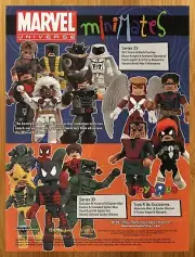 2009 Marvel Minimates Figures Print Ad/Poster Spider-Man Wolverine Toy Promo Art