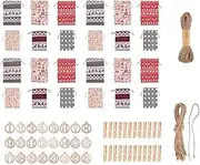 Generic 24 Christmas Advent Calendar Bags DIY Candy Bags Drawstring Gift Bags